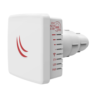 MikroTik LDF 5 RBLDF-5nD – 5GHz Outdoor Wireless CPE/Bridge with 9dBi Built-in Antenna, 2×2 MIMO 300Mbps, Passive PoE, RouterOS L3, IP54, for Satellite Dish Mount