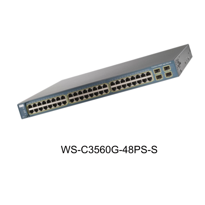 Cheap Used Switch 3560G 48 Ports Gigabit PoE 10/100/1000T PoE + 4 SFP + IPB Im Network Switch WS-C3560G-48PS-S