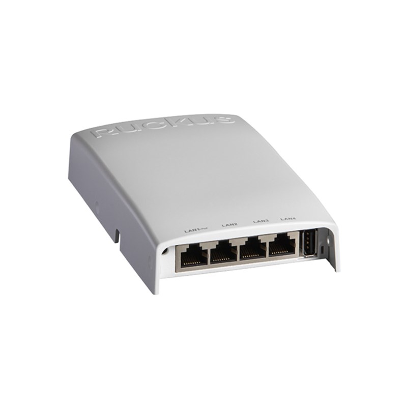 RUCKUS H510 Indoor Access Point Wall-Mounted 802.11AC Wave 2 Wi-Fi Indoor Access Point (AP) and Switch for Dense Client Environments