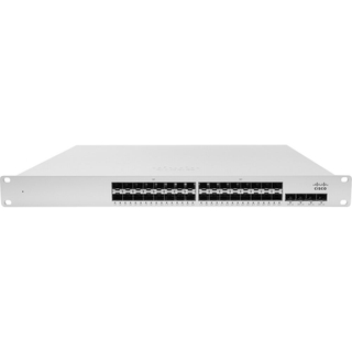 Cisco Meraki MS410-32 Cloud-managed 32 port 1 Gigabit Ethernet aggregation switch with 10 GbE uplinks and physical stacking