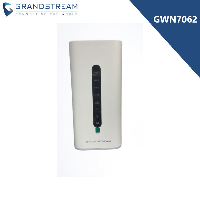 Grandstream GWN7062 Supports up to 256 concurrent wireless client devices Wi-Fi 6 dual-band router 
