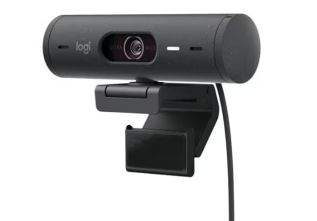 Logitech Brio 505 Full HD Webcam with Auto Light Correction, Auto-Framing, Show Mode, Dual Noise Reduction Mics, Privacy Shutter