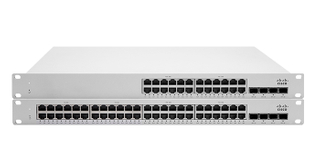 Meraki MS225 48LP L2 Stck Cld Mngd 48x GigE 370W PoE Switch