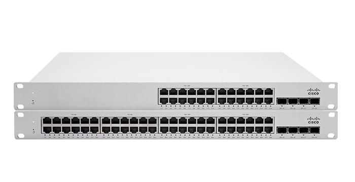 Meraki MS225 48LP L2 Stck Cld Mngd 48x GigE 370W PoE Switch