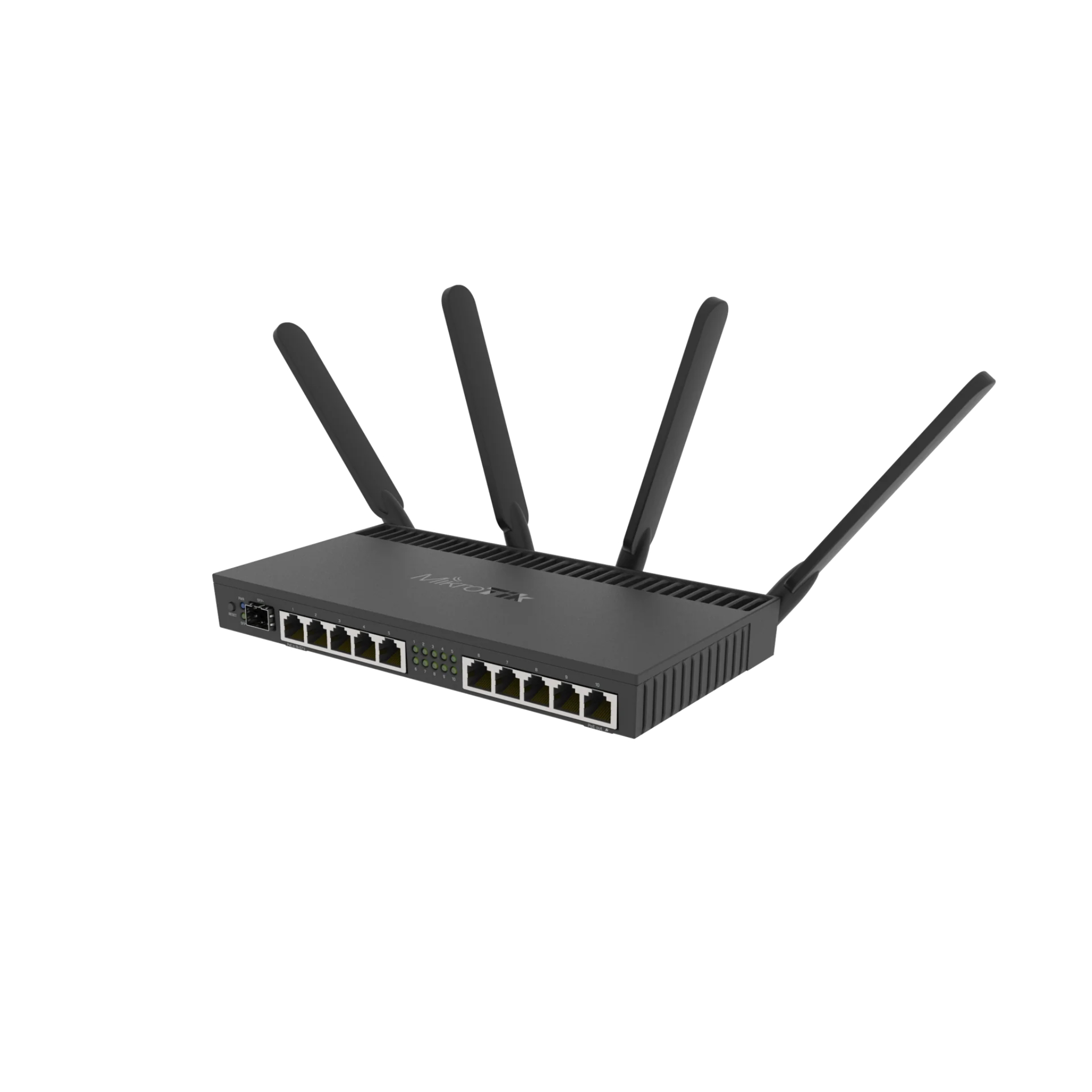 MikroTik hAP ac RB962UiGS-5HacT2HnT – Dual-Band AC1750 Wireless Router with 5x Gigabit Ports, SFP, USB, Triple-Chain 2.4/5GHz, PoE-Out on Port 5, RouterOS L4