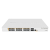 MikroTik CRS328-24P-4S+RM 24-Port Gigabit PoE+ Switch with 4x 10G SFP+ Ports, 500W Power Supply, 1U Rackmount, Dual Boot RouterOS/SwOS