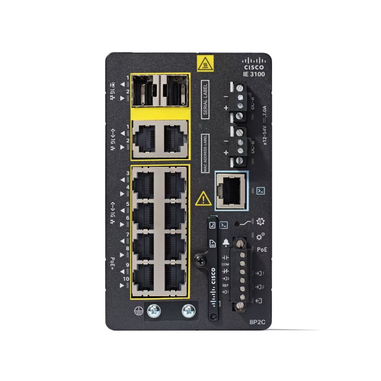 IE-3100-8P2C-E, Cisco IE3100 Switch, 8xGE PoE+/2xGE Combo/Fixed system