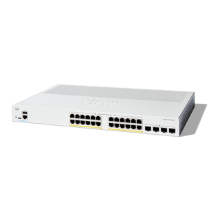 C1300-24P-4X, Cisco C1300 Switch, 24x PoE+ 195W/4x 10G SFP+/Rack-mountable
