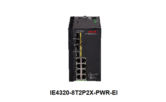 H3C IE4320-8T2P2X-PWR-EI Industrial Gigabit 8×1G RJ45 2×1G SFP 2×10G SFP+ Dual DC 24-48V Switch