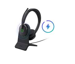 Yealink WH68 Hybrid Wireless DECT Wireless Headset Noise Cancelling USB/Bluetooth Connectivity Office/Home/Remote Work Headset 