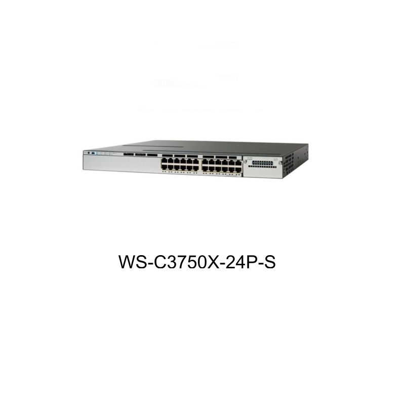 Cisco Original New In box WS-C3750X-24P-S 3750 series 24 X 10/100/1000 PoE Switch IP Bas