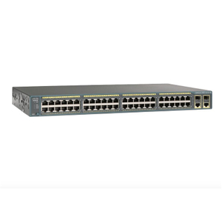 Cisco Network Switch WS-C2960+48TC-L Catalyst 2960 Plus 48 10/100 + 2 T/SFP LAN Base