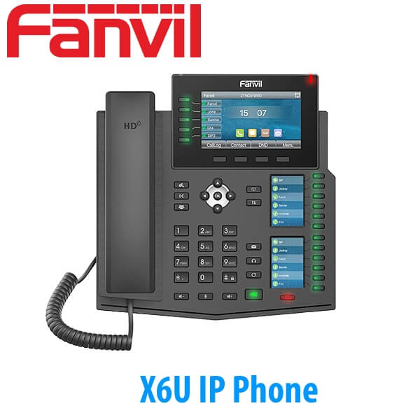 Fanvil X6U 6 line Ultra-Elegant Gigabit Triple Color Screen Phone