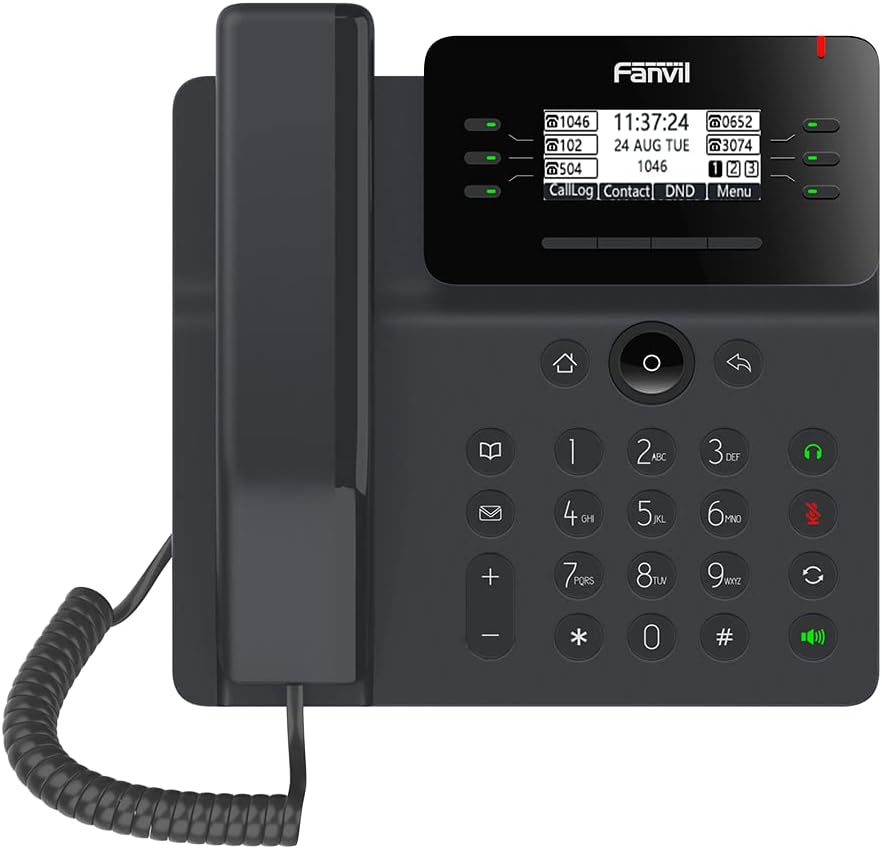 Fanvil V62 Essential Business Phone 6 SIP Lines HD Voice PoE Support