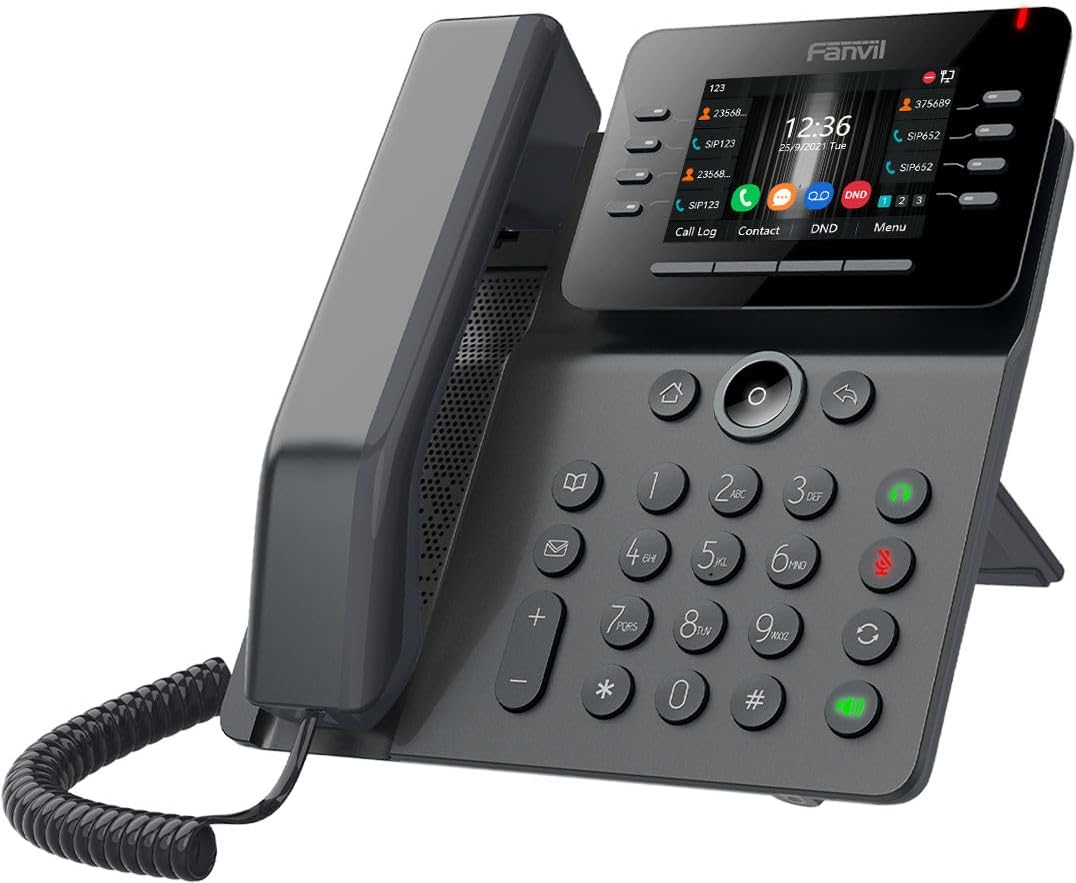 Fanvil V64 Prime Business Phone 12 SIP Lines HD Voice PoE and Dual Gigabit Ports