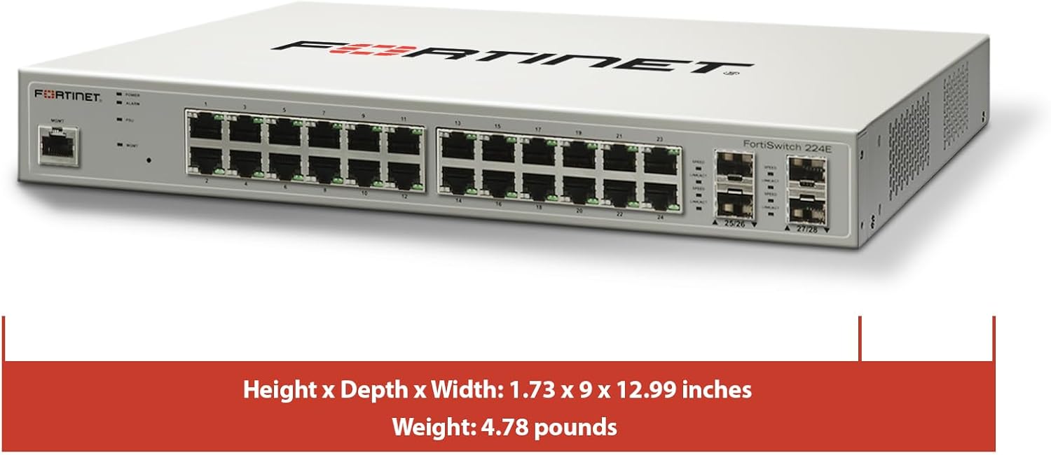 Fortinet FortiSwitch - 224E Layer 2/3 Switch (FS-224E)