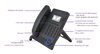 Alcatel-Lucent M3s SIP DeskPhone IP Telephone HD Voice PoE Support LCD Display Office Enterprise Dsek Phone