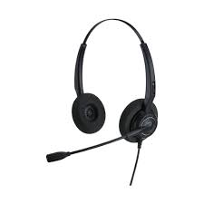 Alcatel-Lucent AH10 Series AH 11G Wired Headset Noise Cancelling Mic Over Head Binaural Headset for Office Phone Desk Phone Call Center