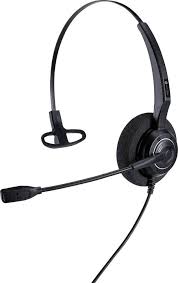 Alcatel-Lucent AH10 Series AH 11G Wired Headset Noise Cancelling Mic Over Head Binaural Headset for Office Phone Desk Phone Call Center