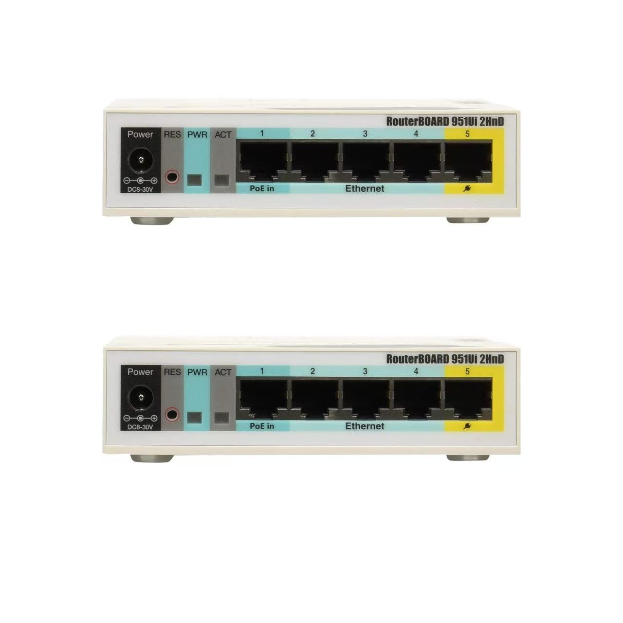 MikroTik RB951Ui-2HnD RouterBoard – 2.4GHz SOHO Wireless Access Point with 5x Fast Ethernet, PoE Output on Port 5, 600MHz CPU, 128MB RAM, USB 2.0, RouterOS L4
