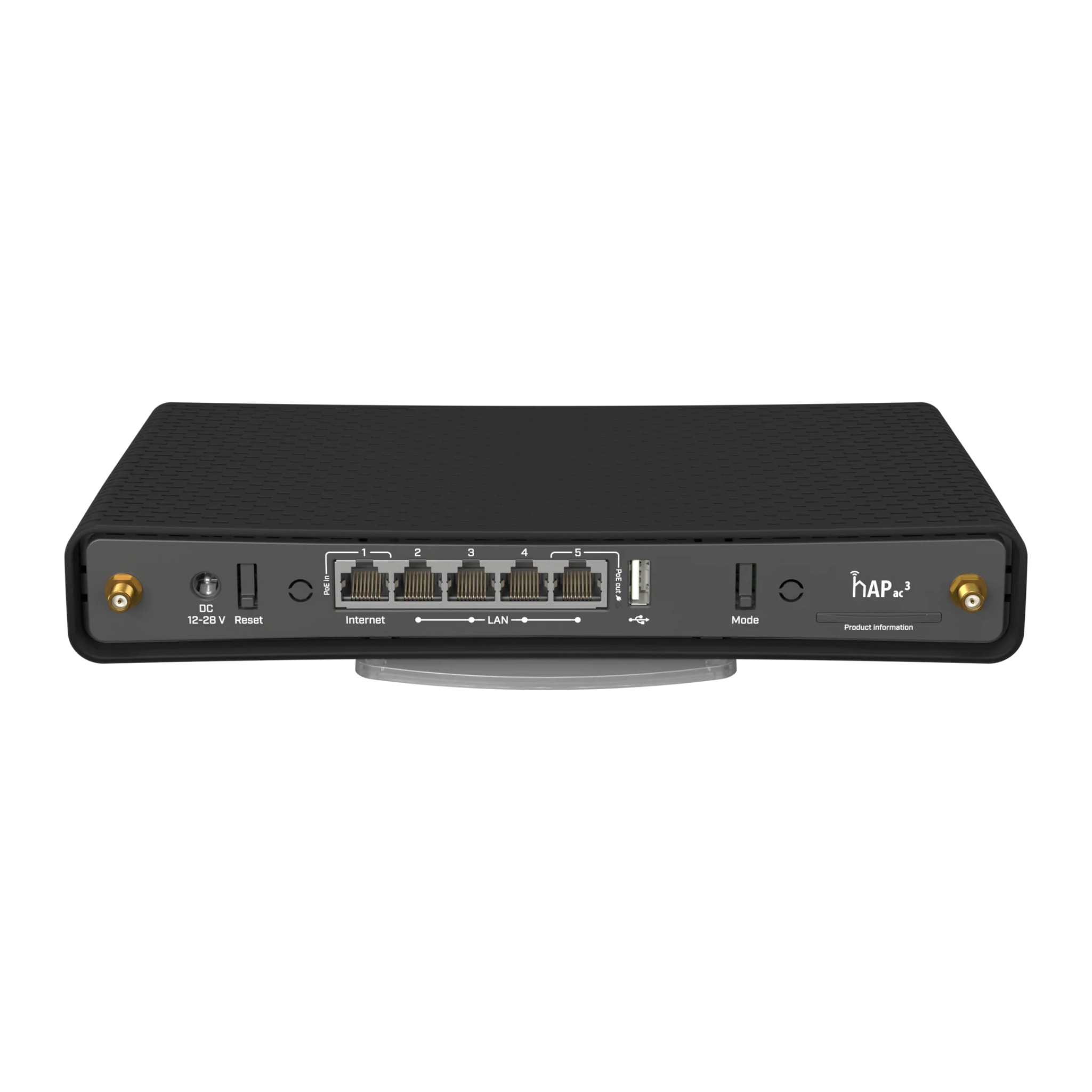 MikroTik hAP ac³ RBD53iG-5HacD2HnD – Dual-Band Gigabit Router with 5x Gigabit Ports, External High-Gain Antennas, Quad-Core CPU, 256MB RAM, PoE Support, RouterOS L4