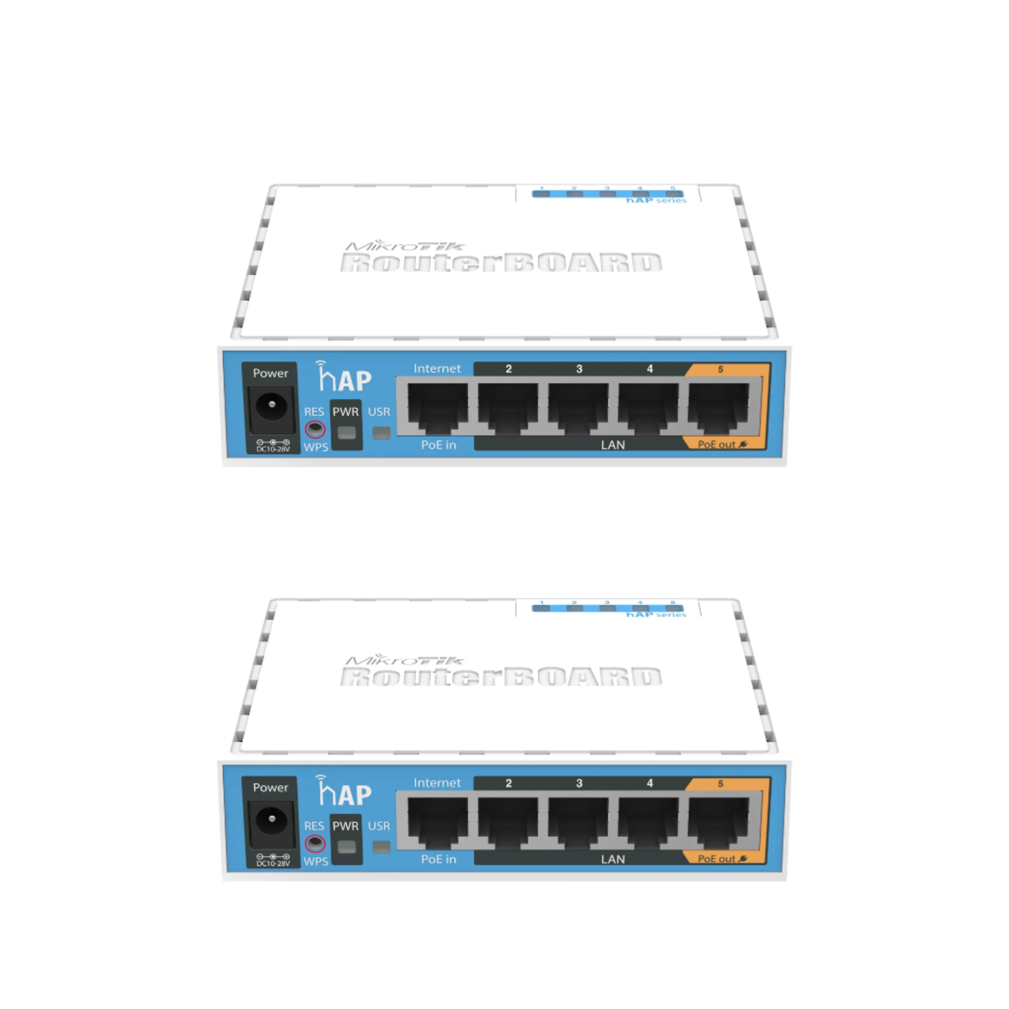 MikroTik hAP RB951Ui-2nD – 2.4GHz Home Access Point with 5x Fast Ethernet, PoE-out on Port 5, USB for 3G/4G, 650MHz CPU, 64MB RAM, RouterOS L4