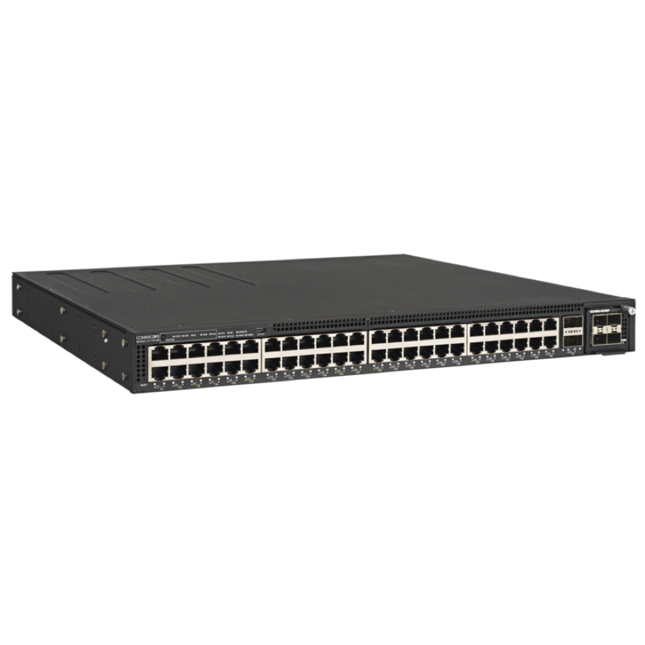 Ruckus ICX 7550-48P-E2 Managed Stackable Switch – 48 x Gigabit PoE+ Ports, 2 x 40GbE QSFP+ Uplinks, 2000W PoE Budget, Layer 3, Lifetime Warranty