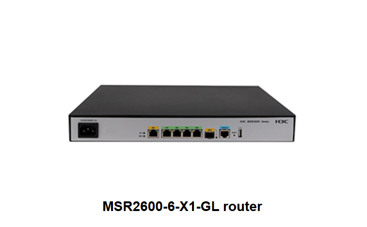 H3C MSR2600-6-X1-GL IPSec SDN OpenFlow SD-WAN Ready VPN Carrier Cloud Enterprise Router