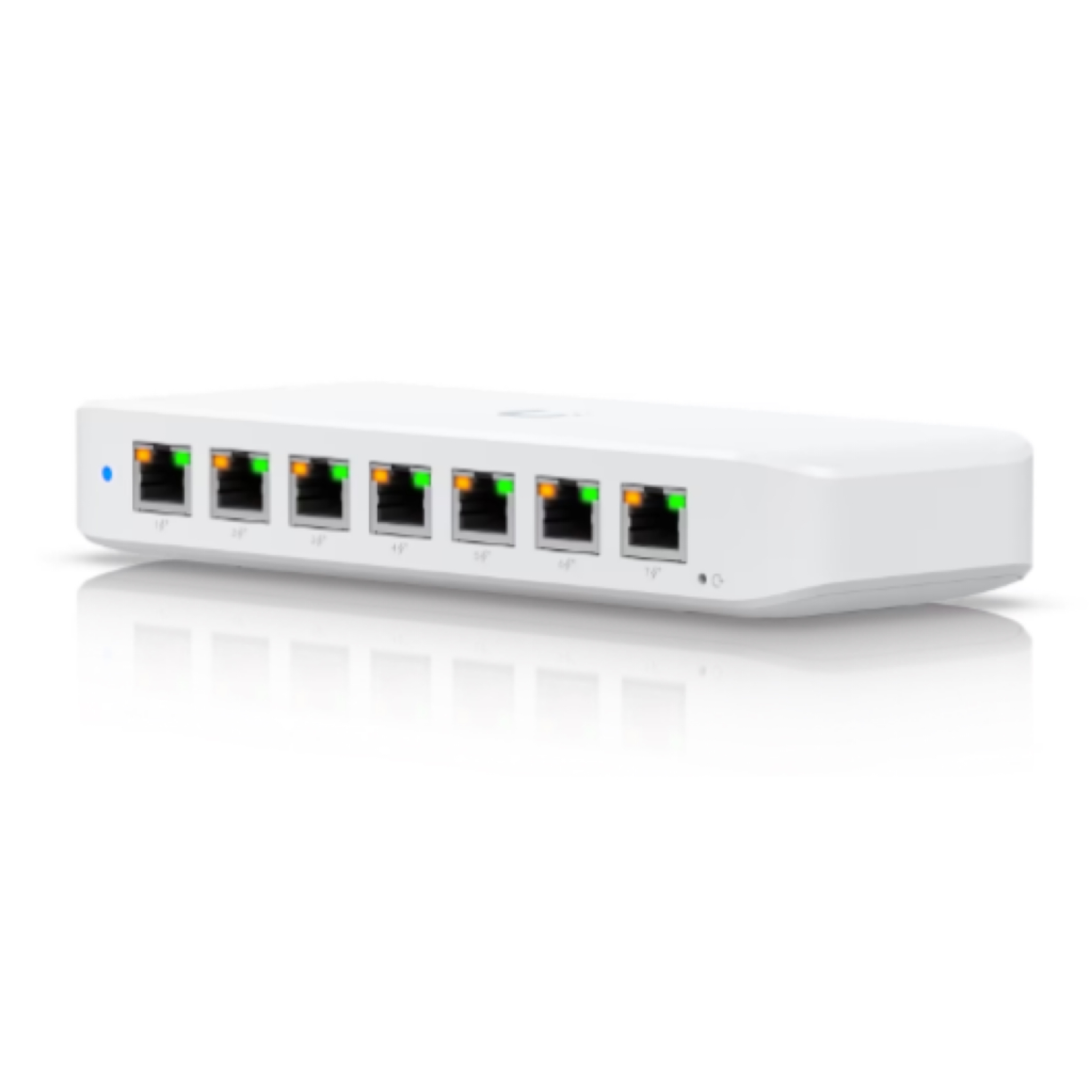 Ubiquiti UniFi Switch Ultra 60W USW-Ultra-60W – Compact 8-Port Layer 2 GbE PoE Switch, 7x PoE+ Output Ports, 1x PoE++ Input, 52W PoE Budget with 60W AC Adapter, Wall/Desktop/Magnetic Mount