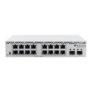 MikroTik CSS318-16G-2S+in Managed Network Switch, 16 Gigabit Ethernet Ports, 2 SFP+ Ports