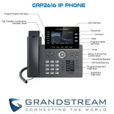 Grandstream GRP2616 6 SIP Lines 12 BLF Keys Gigabit PoE Office IP Phone