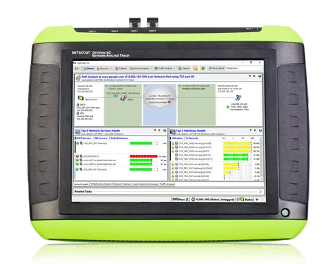 NETSCOUT NetDiag Pro 10G 10-Gigabit Network Analyzer | Wired & Wireless Dual-Mode Diagnostics