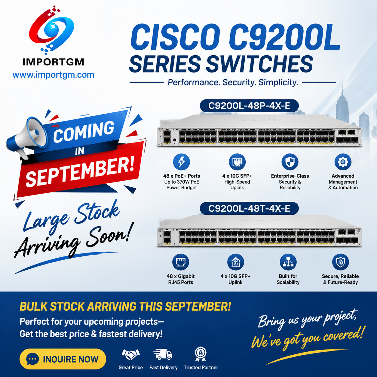 Enterprise Cisco Network Switch Architecture & Sourcing Guide: Campus, Core, and Data Center Solutions