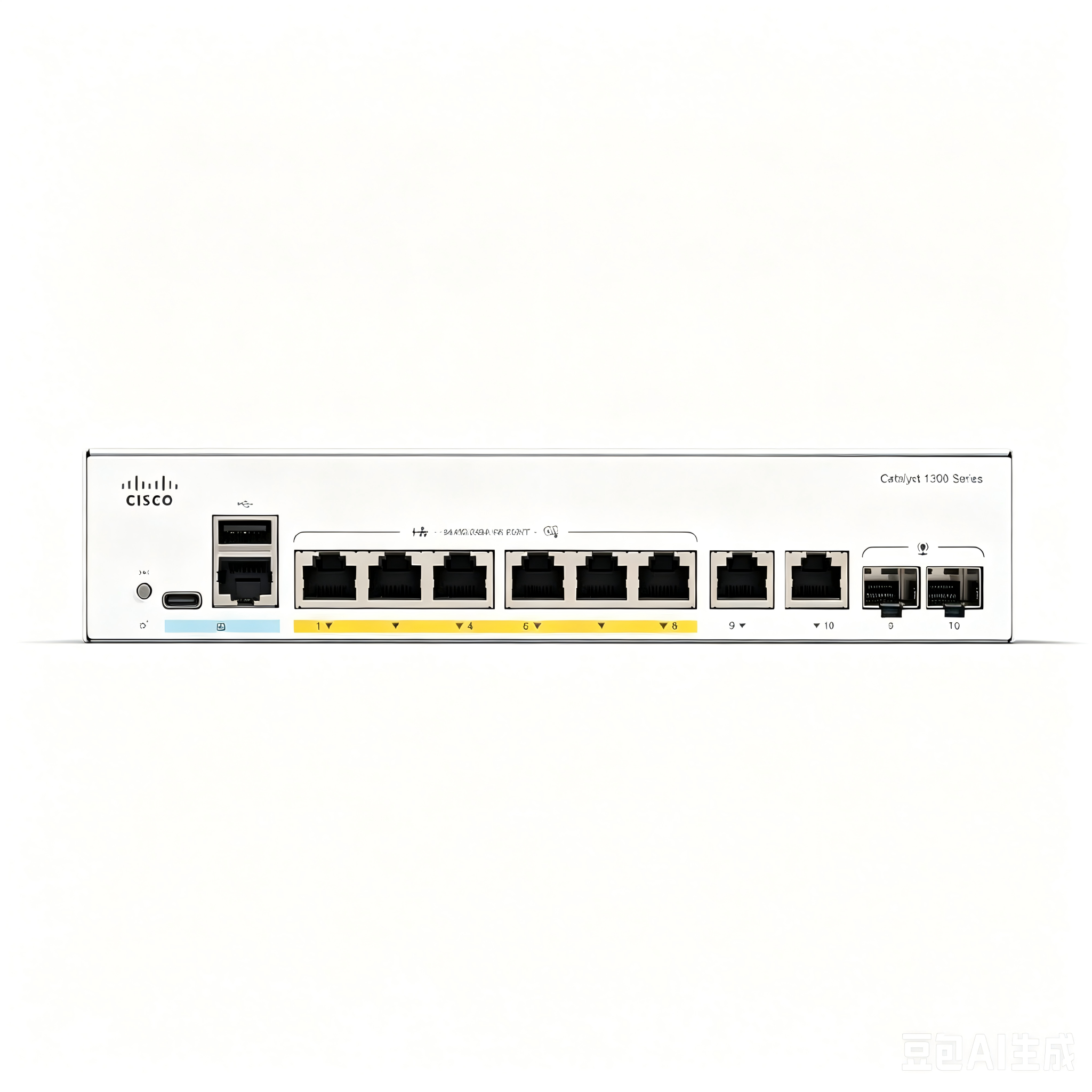 C1300-8P-E-2G, Cisco C1300 Switch, 8x PoE+ 67W/2x Combo Ports/Rack-mountable