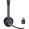 Yealink WH64 Hybrid Wireless Headset UC Certified 30hrs Battery Wideband Audio Compatible Business Bluetooth Headset 