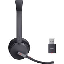 Yealink WH64 Hybrid Wireless Headset UC Certified 30hrs Battery Wideband Audio Compatible Business Bluetooth Headset 