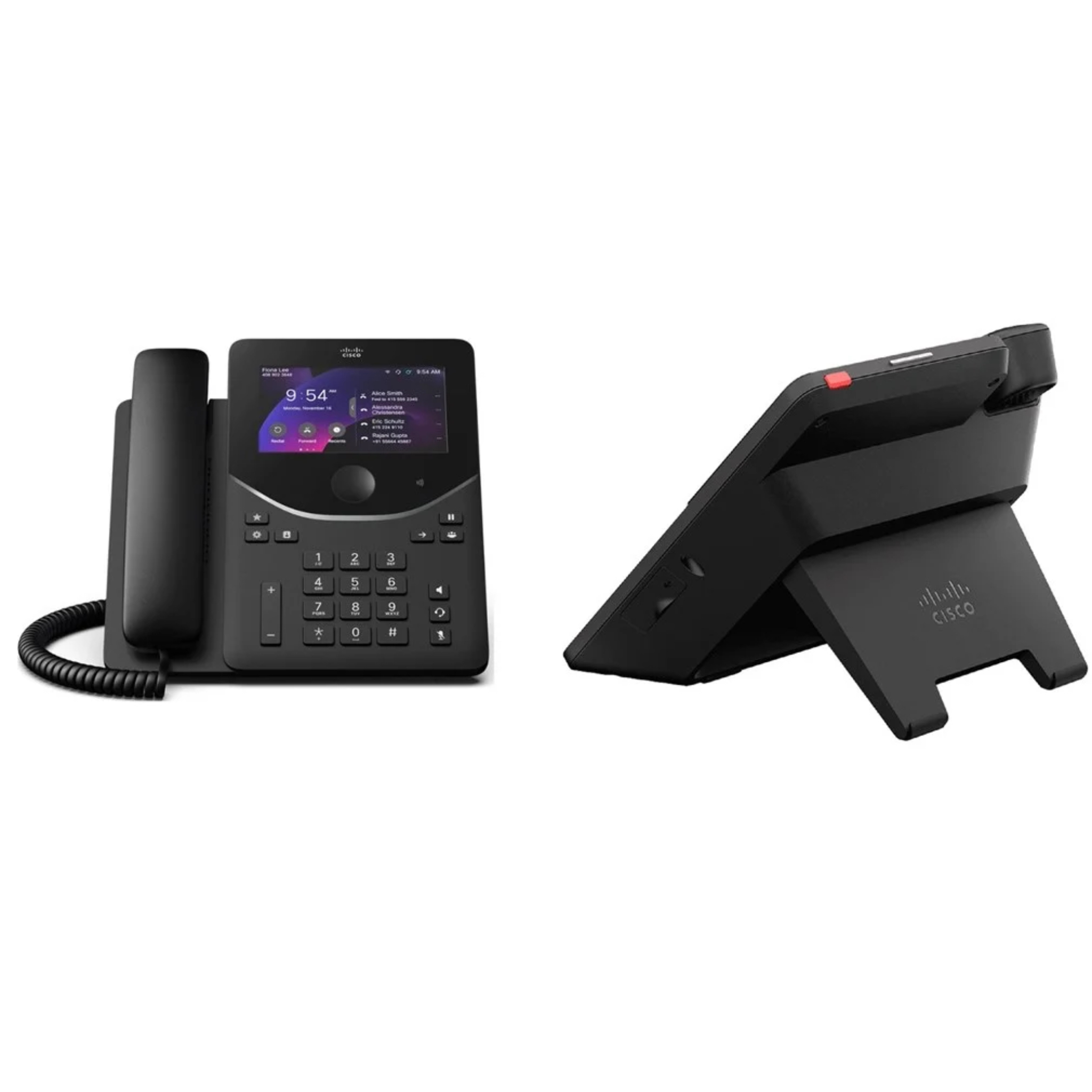 Cisco Desk Phone 9871, Carbon Black - VoIP Phone with 5" Touchscreen, Wi-Fi & Bluetooth, TPM 2.0 Security, 128-Line Support
