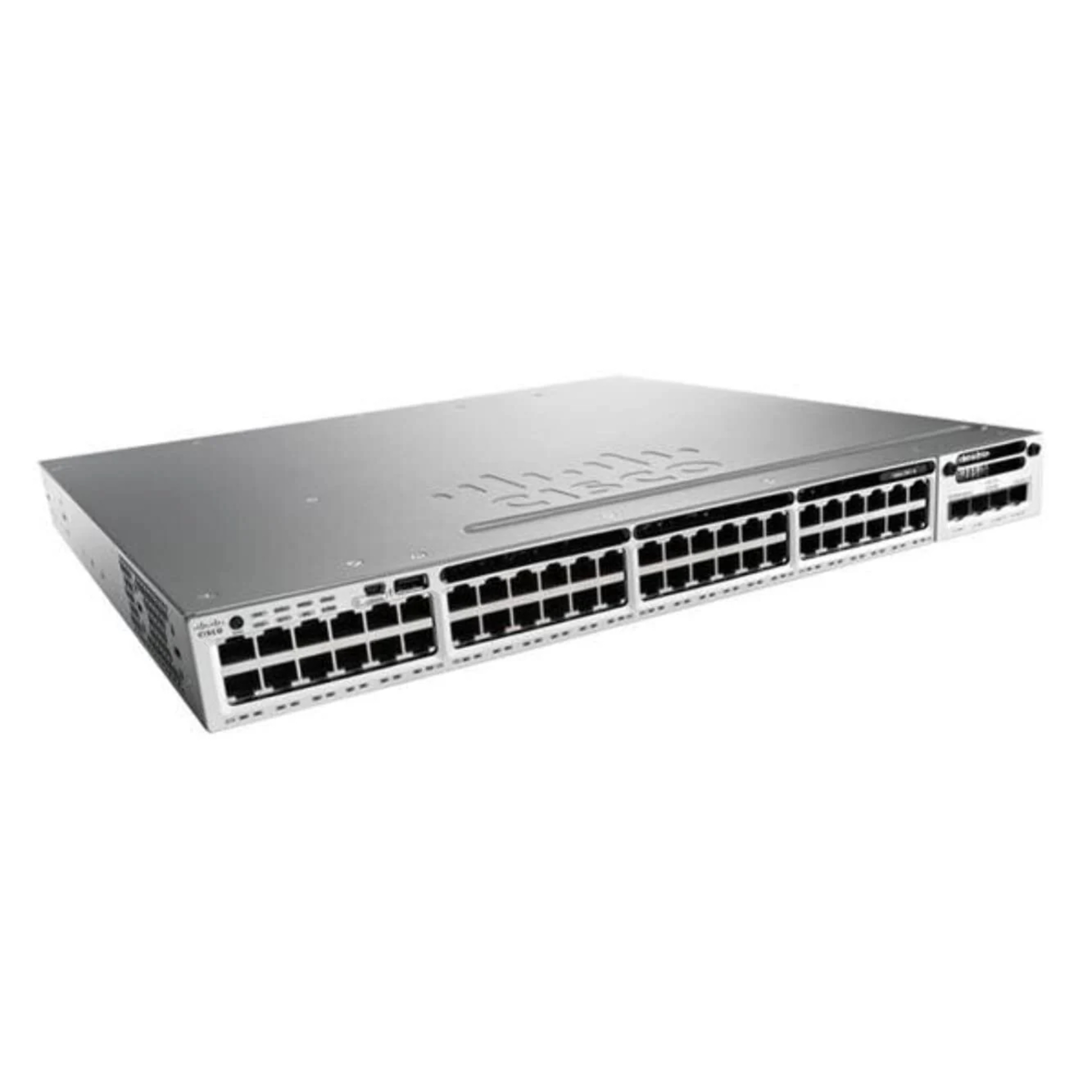 C9300-48P-A, Cisco Catalyst 9300 Switch, 48x1G PoE+/Modular uplink/Network Advantage
