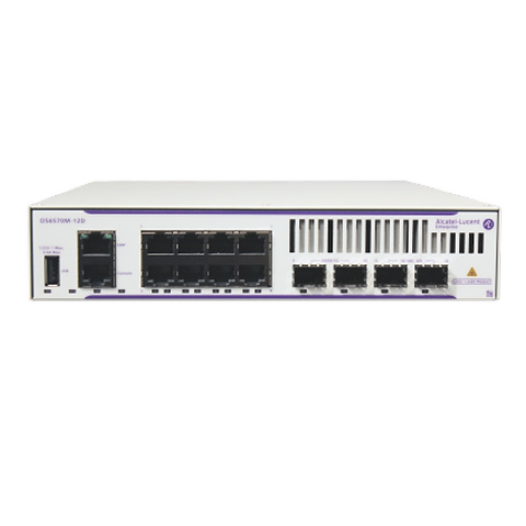 Alcatel-Lucent OmniSwitch OS6570M-12 Gigabit Metro Ethernet LAN Switch 