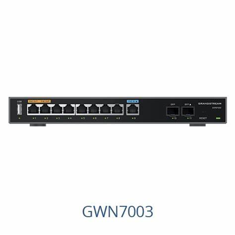 GRANDSTREAM GWN7003 Multi-WAN Gigabit VPN Router, 9 X GIGE, 2 X SFP