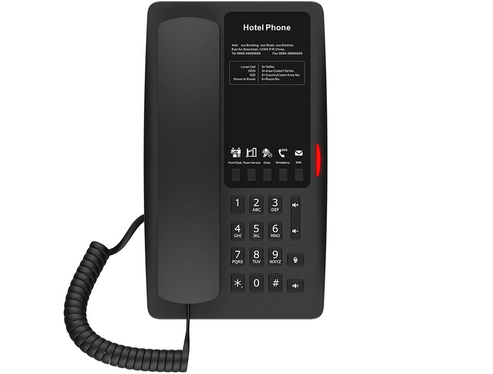 Fanvil H4W Enterprise-Grade WiFi6 Hotel IP Phone with Programmable Keys