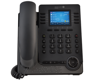 Alcatel-Lucent M5s SIP IP Desk Phone VoIP HD Voice 2x Ethernet Ports PoE Support Enterprise Office Communication Deskphone 
