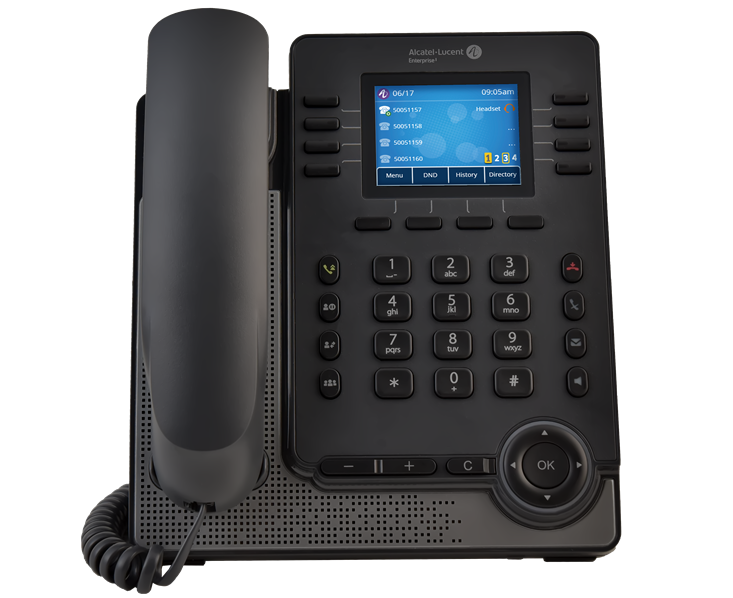 Alcatel-Lucent M5s SIP IP Desk Phone VoIP HD Voice 2x Ethernet Ports PoE Support Enterprise Office Communication Deskphone 