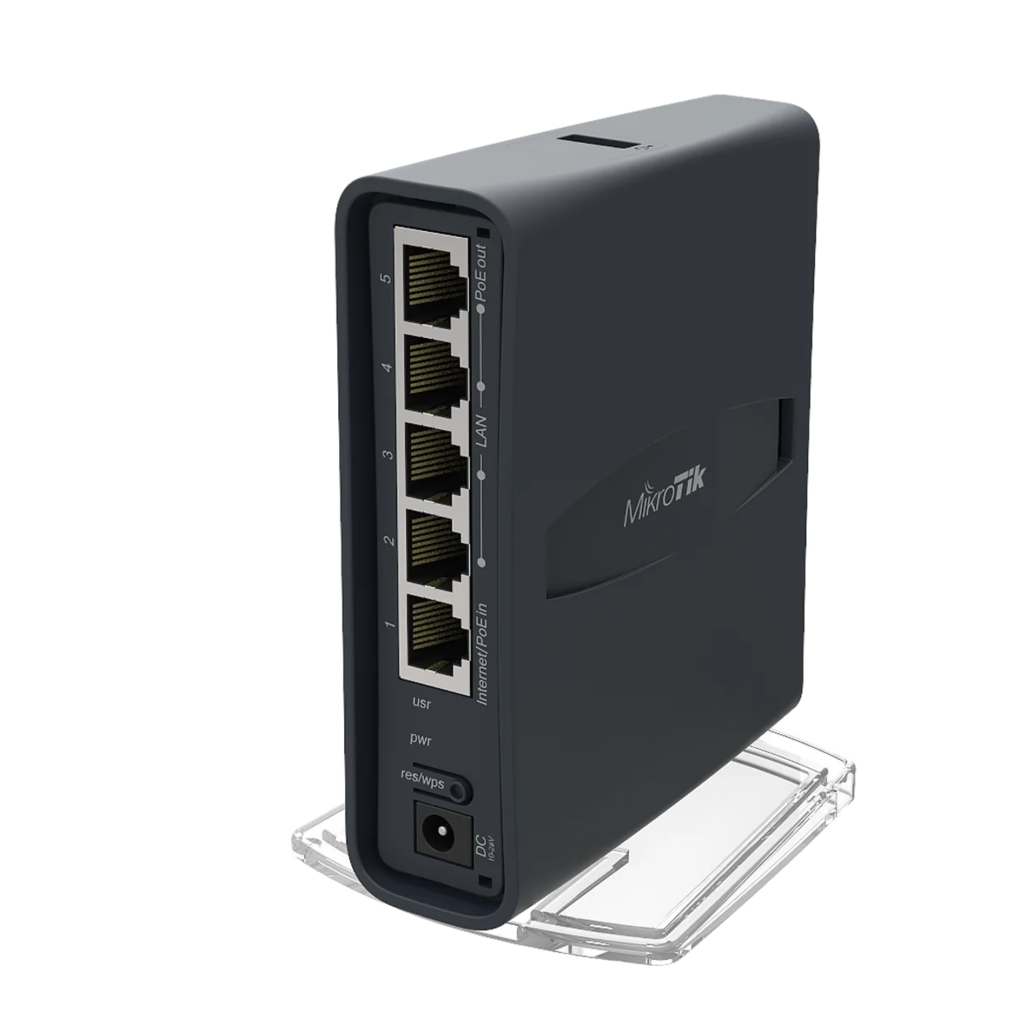 MikroTik hAP ac lite TC RB952Ui-5ac2nD-TC – Dual-Band AC750 Wireless Access Point with 5x Fast Ethernet, PoE-out on Port 5, 650MHz CPU, RouterOS L4, USB for 3G/4G, Tower Desktop Case Option 2