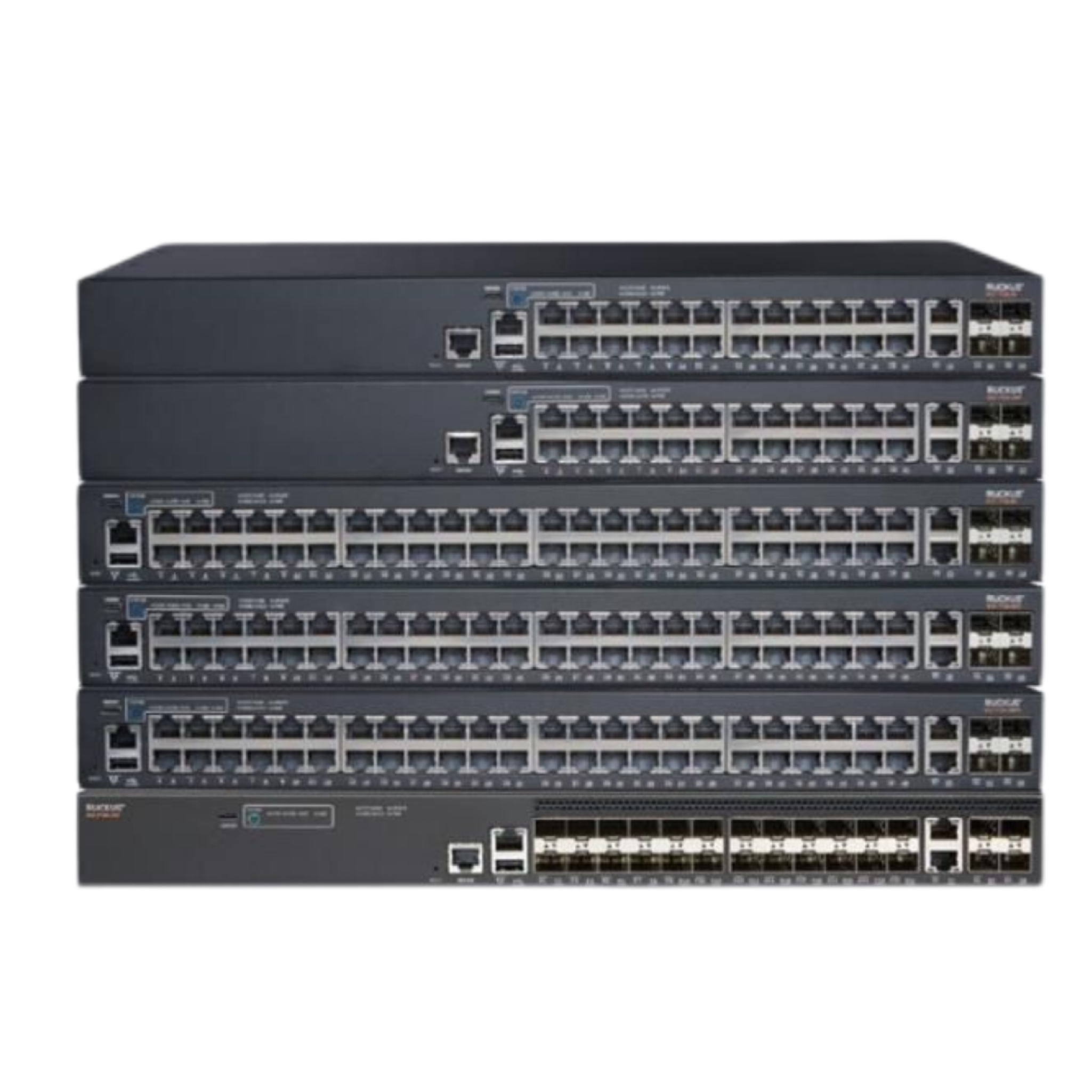 Ruckus ICX 7550-24XZP-E2 Switch – 24-Port Managed Stackable Switch with 12x Multigigabit PoE+ and 2x 100GbE Uplinks