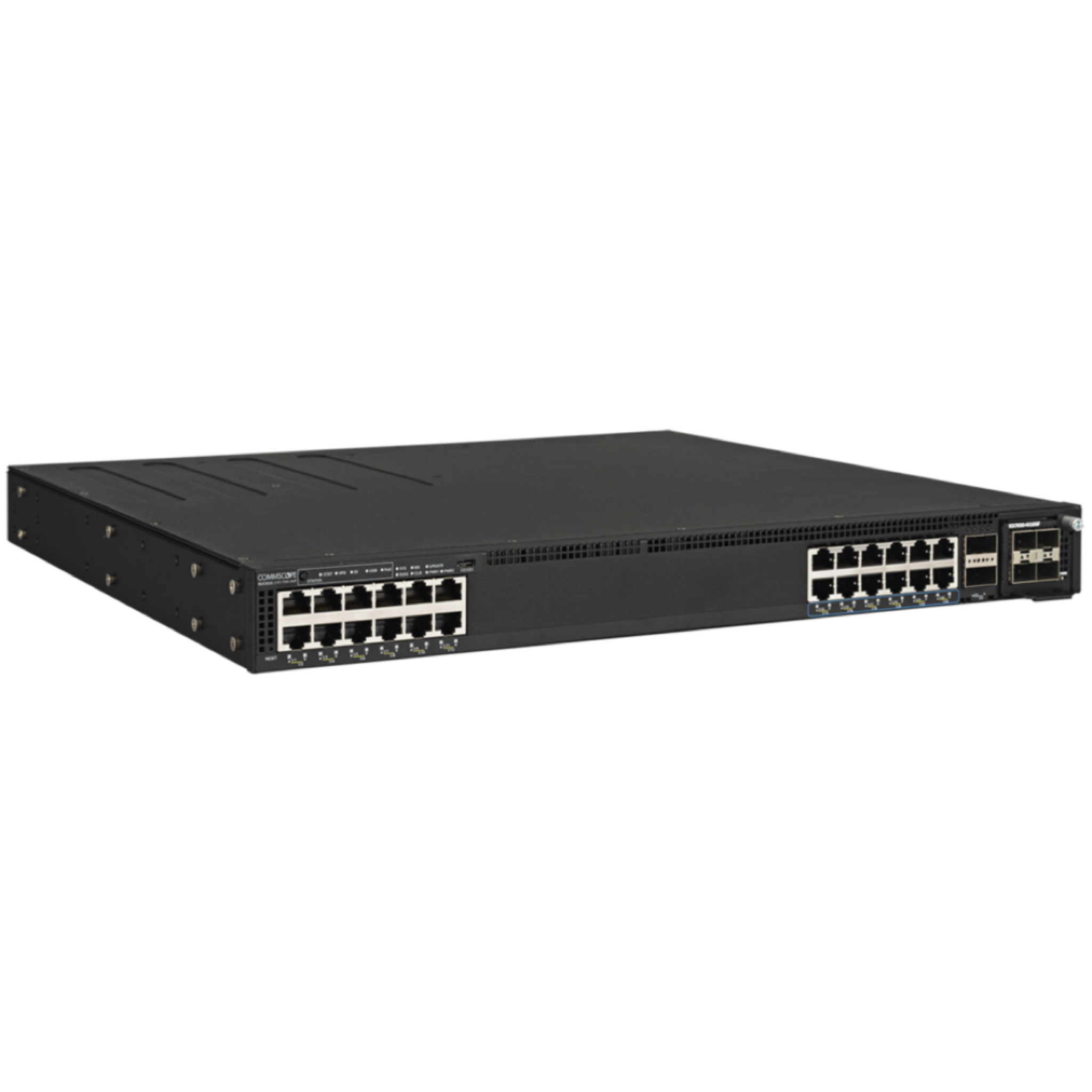 Ruckus ICX 7550-24ZP-E2 24-Port Managed PoE++ Switch with 2.5/10G Multigigabit & 100G Uplinks