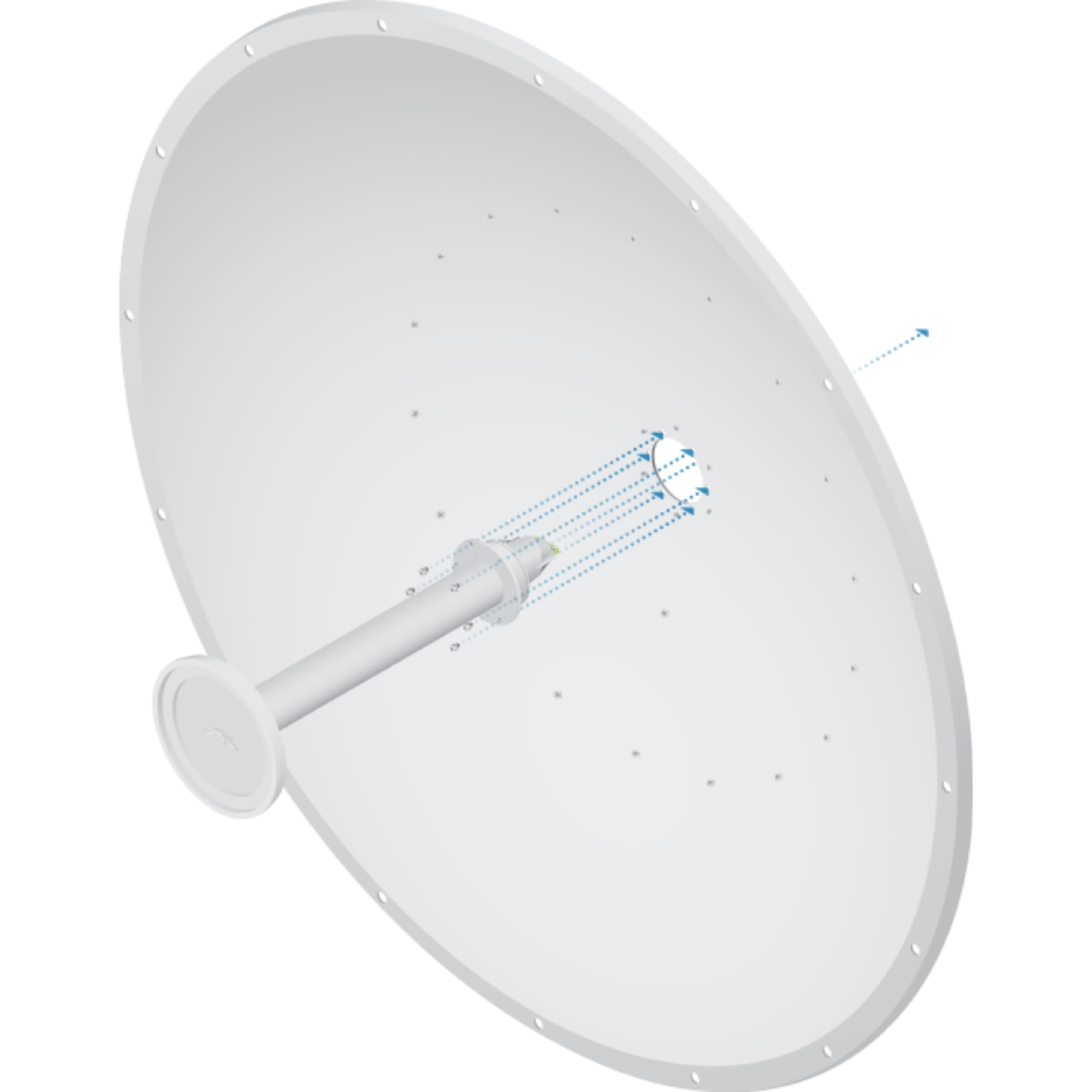 Ubiquiti RocketDish RD-5G34 5 GHz Carrier Class 2x2 PtP Bridge Dish Antenna – 34 dBi High-Gain, 3° Beamwidth, Dual-Linear Polarization, Universal Pole Mount, for Rocket Radios, Outdoor Long-Range Back