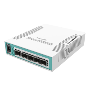MikroTik Cloud Router Switch with 1 Gigabit Ethernet / SFP Combo Port and 5 SFP Cages (CRS106-1C-5S)