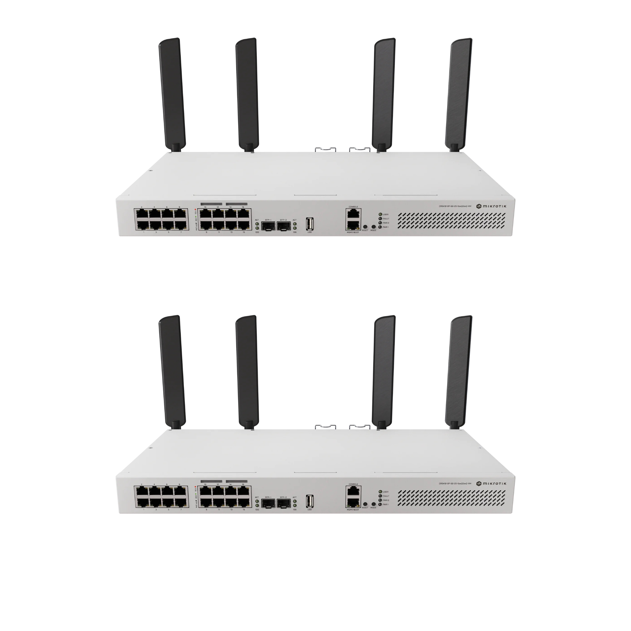MikroTik CRS418-8P-8G-2S+5axQ2axQ-RM All-in-One PoE Switch, Router & Wi-Fi 6 Access Point – 16 GbE Ports, 2x 10G SFP+, 150W PoE