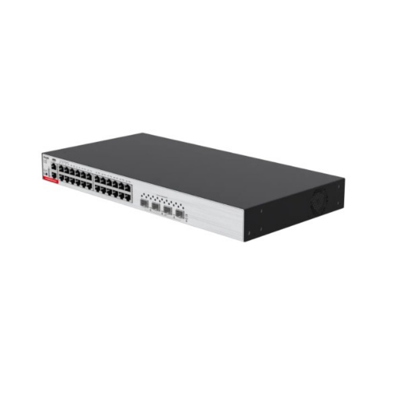 Ruijie 24 port Gigabit Ethernet three-layer network management PoE access switch, 10 Gigabit uplink, RG-S5300-24GT4XS-P-E